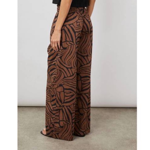 Rails Brendon pant in Moroccan Nights brown breezy wide leg cotton trouser XL - Picture 2 of 10